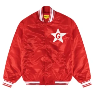 Tyler The Creator Don’t Tap The Glass Red Satin Jacket