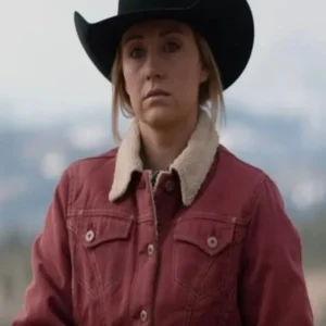 Heartland Amy Fleming Red Shearling Jacket