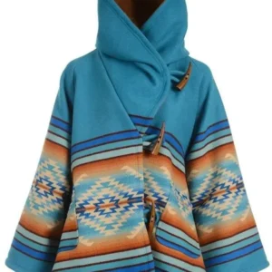 Beth Dutton Yellowstone Blue Wool Coat