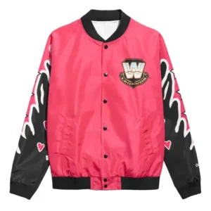 WWE Legends Bret Hart Black Bomber Jacket